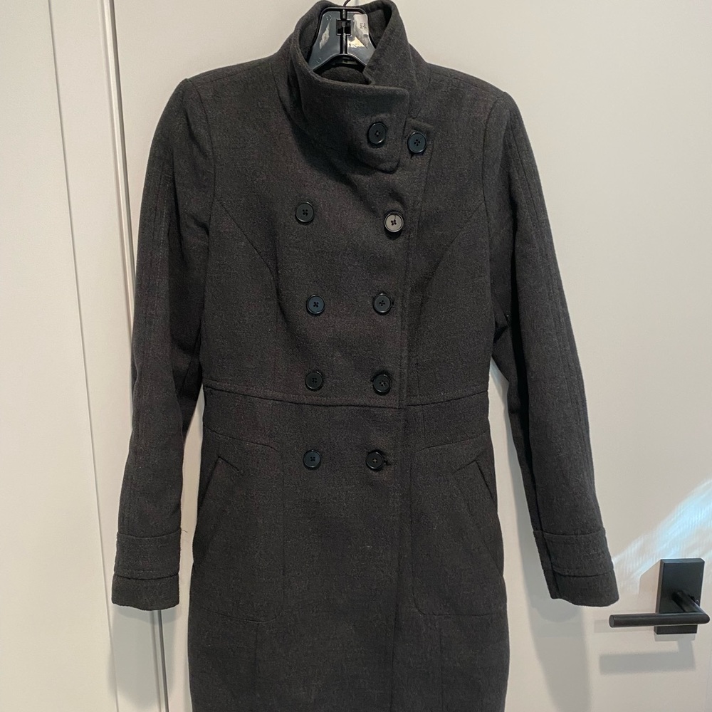Zara dark gray medium weight coat